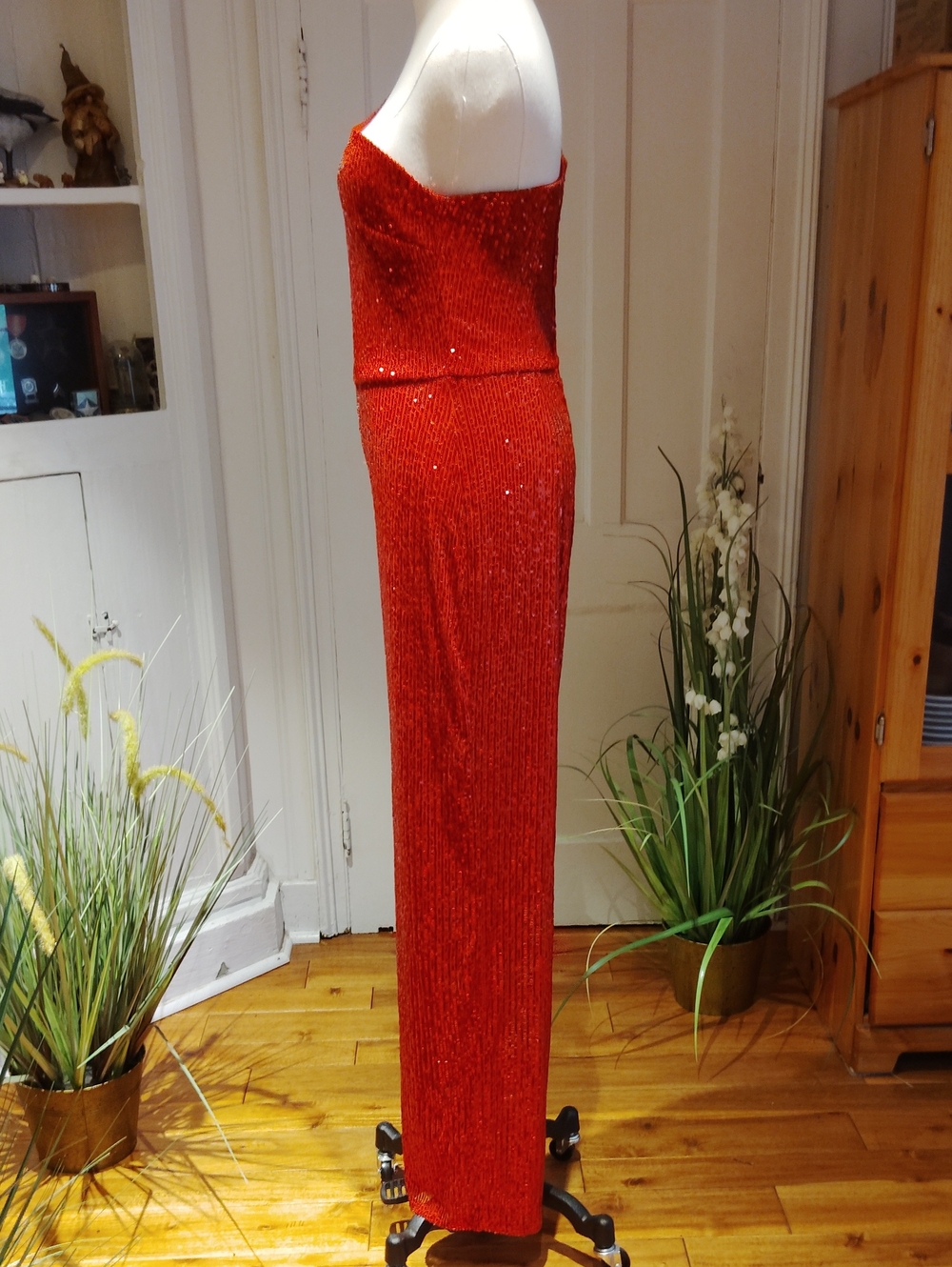 Crystal Sky Sequinned One Shoulder Jumpsuit NEW - Picture 5 of 14